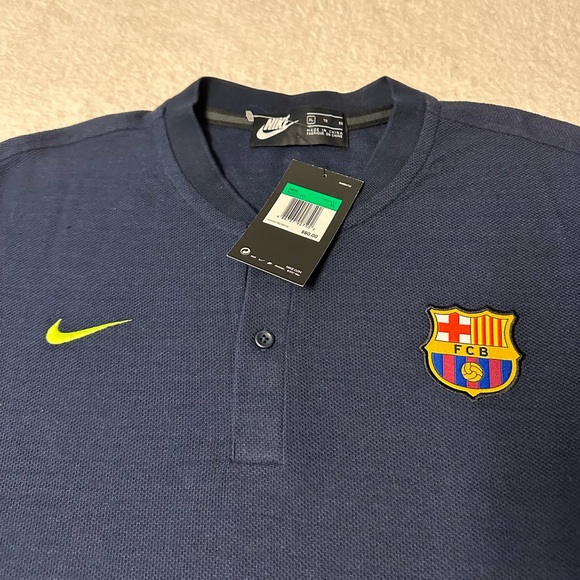Barcelona FBC Nike Authentic 2018-19 Grand Slam RARE Polo Shirt Mens Sz XL New - Picture 4 of 14
